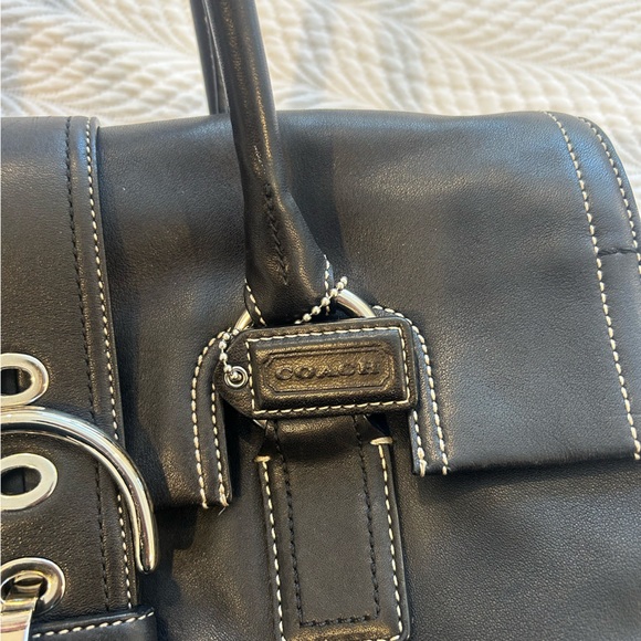 Coach satchel handbag, black. - Picture 10 of 14